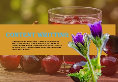 I will do content writing as an expert in this field everywhere