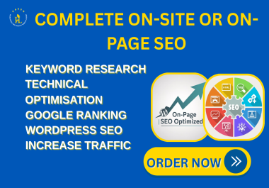 I will do a professional on-page or on-site seo,  audit and optimise for higher google ranking