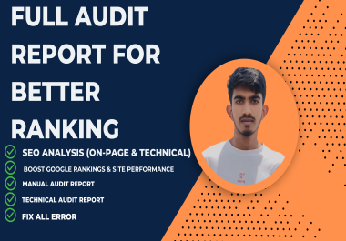 I will do a detailed website SEO audit with actionable recommendations
