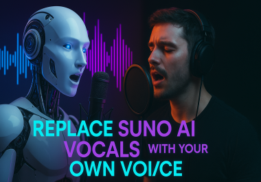 replace suno ai vocals with your own voice on your song