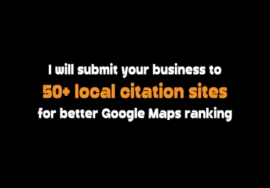 50+ manual local SEO citations for better Google Maps ranking