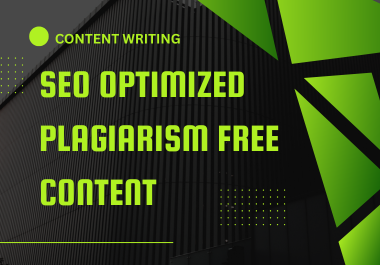 Plagiarism Free Blog and Content Writing