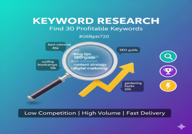 Detailed SEO keyword research and site optimization