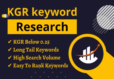 I will provide SEO keyword research for your website.