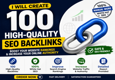 I Will Create 100 High-Quality SEO Backlinks