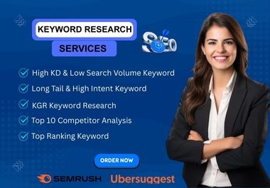 I Will Provide Advanced Keyword Research and competitor analysis  Service