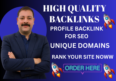I will create high authority profile backlinks for SEO ranking
