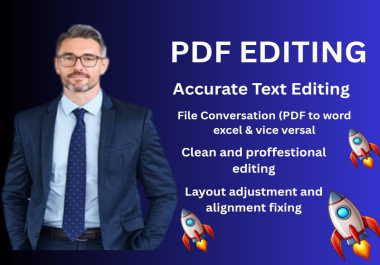 I Will Edit PDF Documents Professionally and Accurately