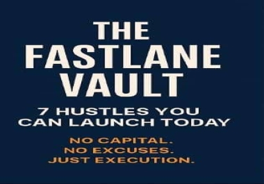 Fastlane Vault Discover 7 Digital Hustles You Can Launch Today Without Capital,  Coding,  or Delay-