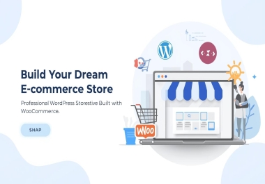 I will build a professional WordPress ecommerce store with WooCommerce