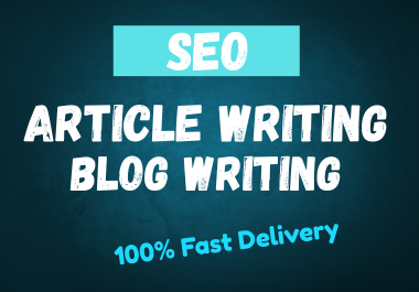 SEO Blog Writing & Article Writing Service for Top Rankings