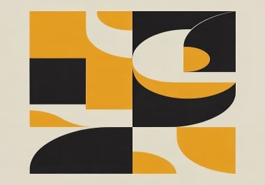 design custom Abstract,  Bauhaus,  or Boho Wall Art Posters