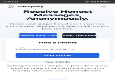 Whisperly,  Anonymous Message PHP Script