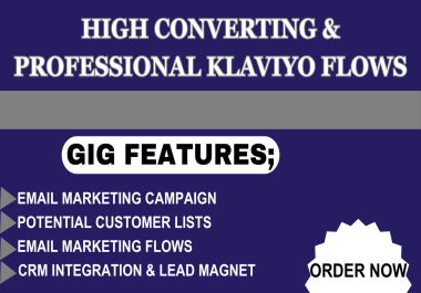 I will setup top notch Klaviyo email marketing flows for ecommerce
