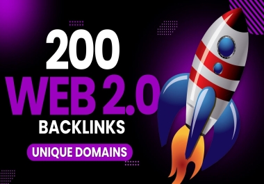 I Will Provide 200 High DA Web2.0 Backlinks to Skyrocket Your SEO buy 2 get 1 free