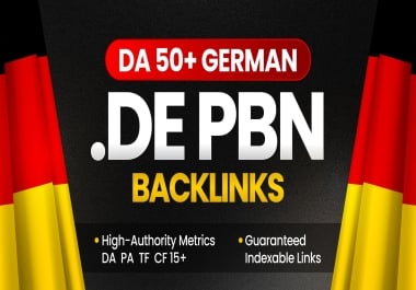 50 High-Authority. DE Backlinks to Boost Your Rankings