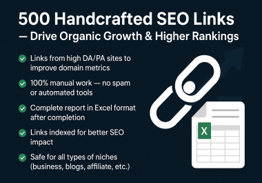 500 Handcrafted SEO Links - Drive Organic Growth & Higher Rankings