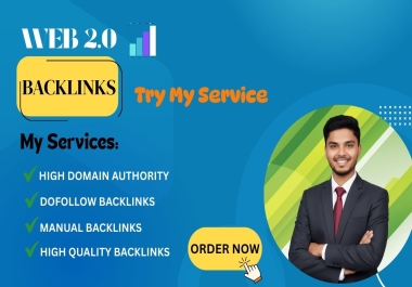 I will do 110 high quality professional web 2.0 backlinks on high DA sites.