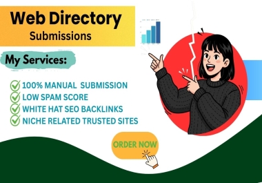 I will provide 100+ Manual High Quality Directory Submissions to Boost SEO Rankings.