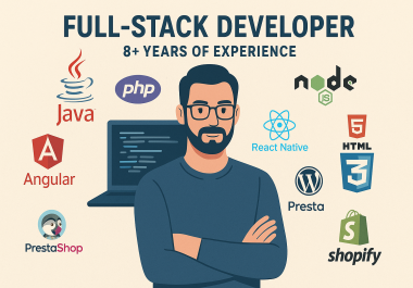 Professional Full-Stack Developer 8+ Years of Experience