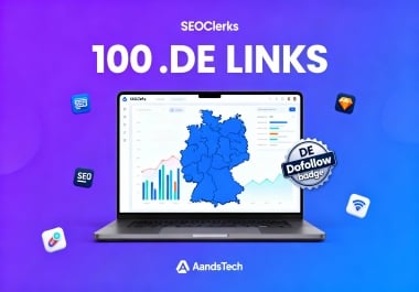 Strengthen Your SEO with 100 Manual. DE Domain - White Hat Link Building