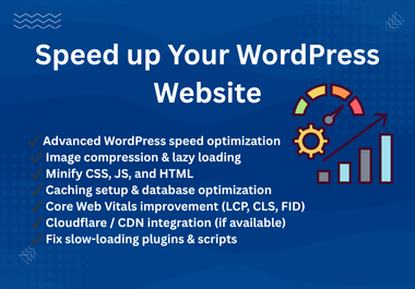 I will fix your slow WordPress site and boost PageSpeed score to 90+