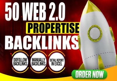 50 Premium Web 2.0 Properties Packages Safe,  Manual & High-Quality