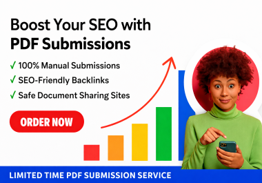 I will do manual 30 PDF submission backlinks to boost SEO safely