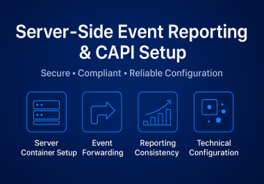 I will setup advanced meta capi and ga4 server side tracking