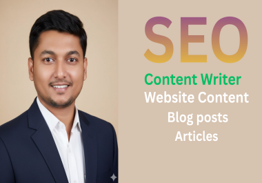 I will write SEO-friendly engaging and professional content for your website or blog