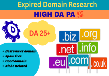 i will provide niche related Expired Domain For you