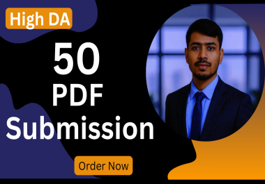 50 High DA PDF Submission Service for SEO Backlinks & Website Ranking