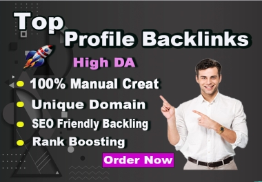 I will Boost your High Authority DA Profile Backlinks for your SEO