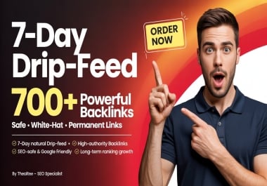 Rank Smarter with 7-Day Drip-Feed High-Quality SEO Backlinks