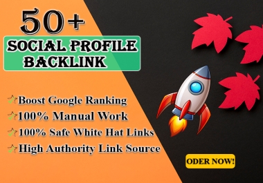 I'll build 50 distinct,  excellent profile backlink