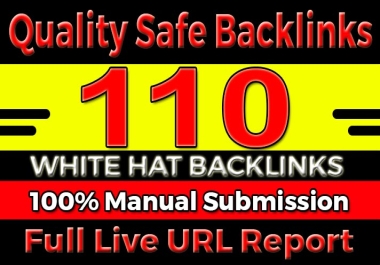 I Will Submit 110 White Hat Backlinks for Natural Link Profile Velocity