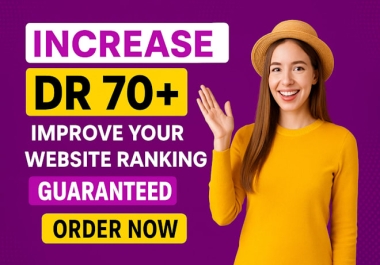 I will Increase Ahrefs DR Up to 70 with High Authority Backlinks