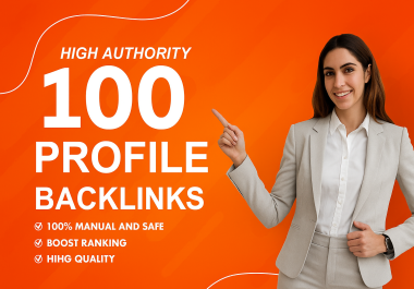 I will Make 100 high quality profile backlinks white hat for Google ranking