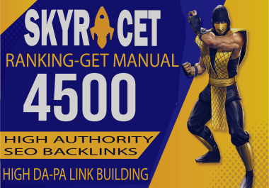 Get Manual 4500 High Authority SEO Backlinks to Skyrocket Your Ranking High DA PA link building