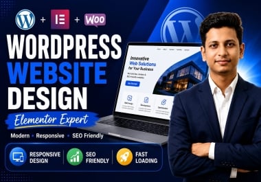 WordPress website develop using Elementor