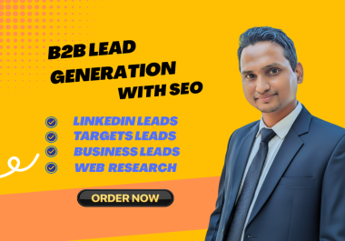 I will provide targeted b2b lead generation for any Sector