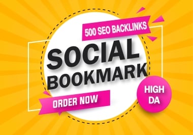 I will create 500 social bookmarks backlinks for google ranking