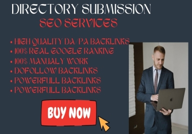 100 Directory Submission backlinks with approved web directories manually website google ranking