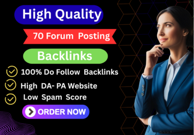 I will provide 100 Forum Posting backlinks to high DA Website with low spam score