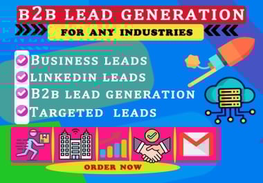 I Will Deliver High-Quality,  Verified B 2 B Niche Leads for Your Target Market