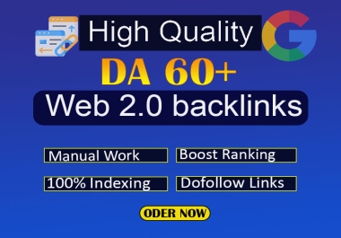 I will make Uniqe authority web 2 0 backlinks