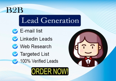 100 Manual and Verified B2B leads for your business