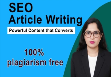 I will create writing engaging blog content SEO