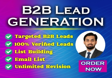 I will do B2B Lead Generation, data entry, Email list building for your website