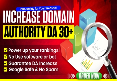 I Will Increase Your Website Domain Authority MOZ DA To 30+ Safely & Guaranteed